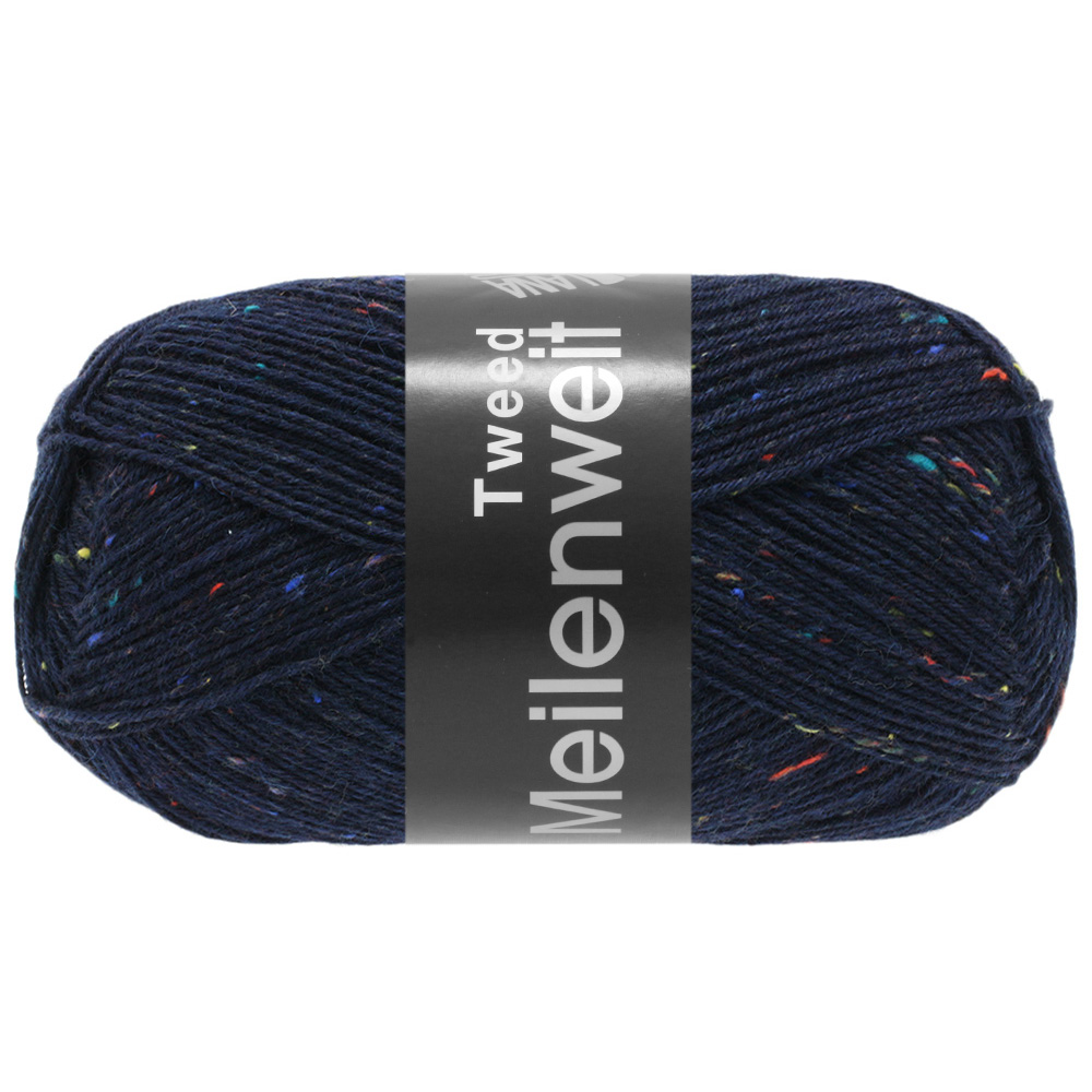 Meilenweit 100 Tweed Lana Grossa - 112 - Bleu nuit