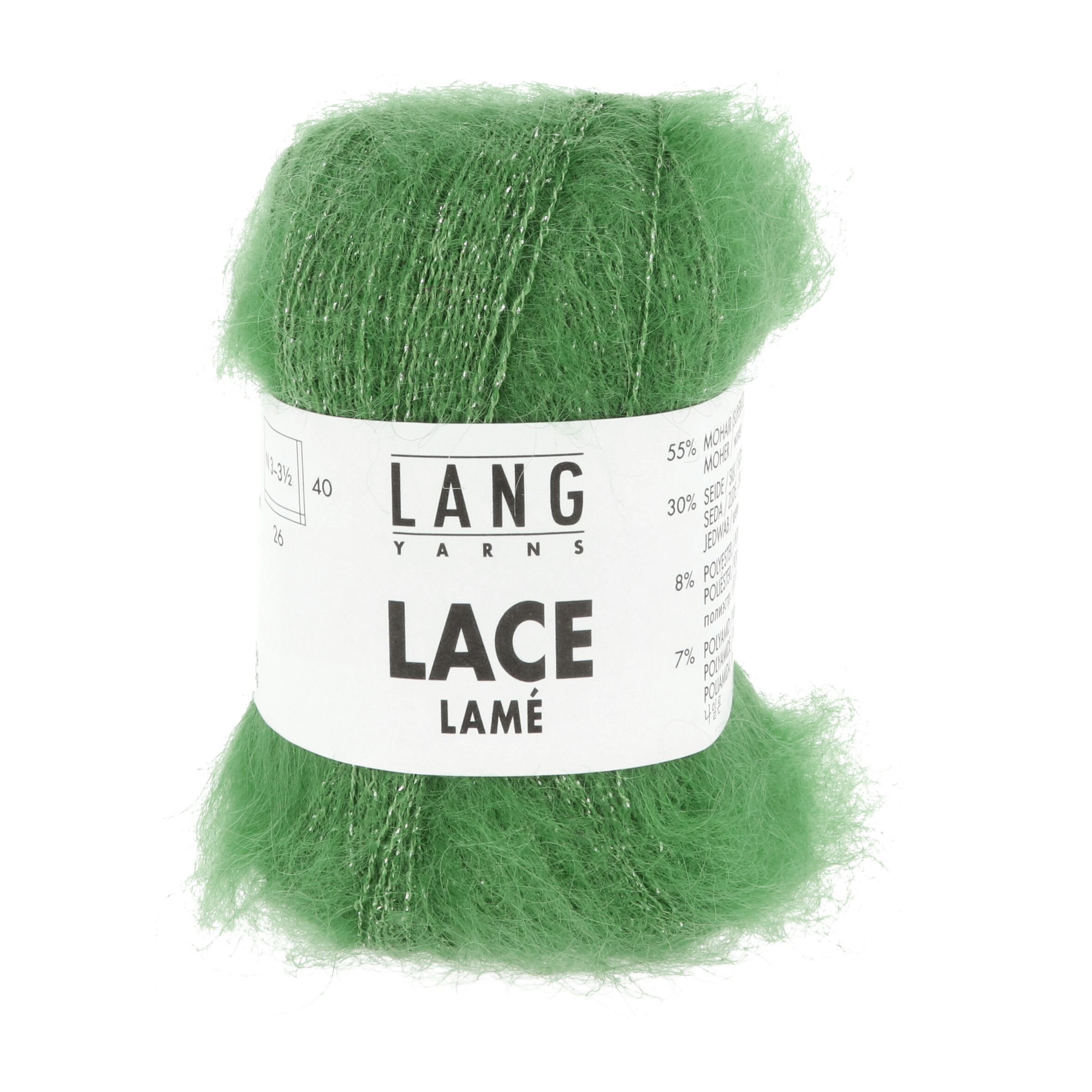 Lace Lame Lang Yarns - 17 vert feuille