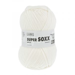 Super Soxx 6-Ply Lang Yarns - 1 -blanc