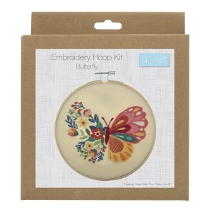 Kit broderie avec cercle 15cm Trimits coloris "Butterfly"