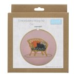Kit broderie avec cercle 15cm Trimits coloris "Cat"