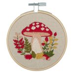 Kit de broderie avec cercle en bambou 10 cm foret Kit de broderie avec cercle en bambou 10 cm foret
