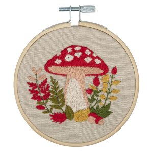 Kit de broderie avec cercle en bambou 10 cm foret