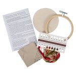 Kit de broderie avec cercle en bambou 10 cm foret Kit de broderie avec cercle en bambou 10 cm foret