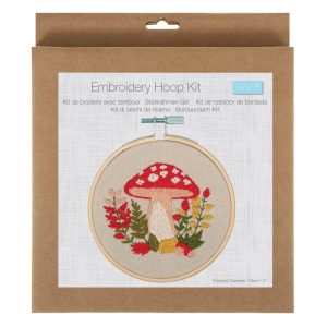 Kit de broderie avec cercle en bambou 10 cm foret
