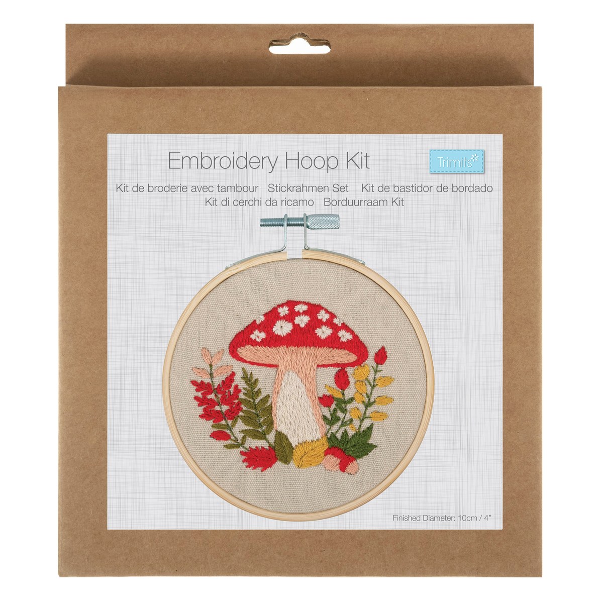Kit de broderie avec cercle en bambou 10 cm foret Kit de broderie avec cercle en bambou 10 cm foret