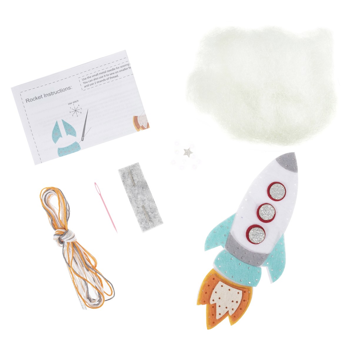 Kit de feutrage à l'aiguille Trimits coloris Fusée