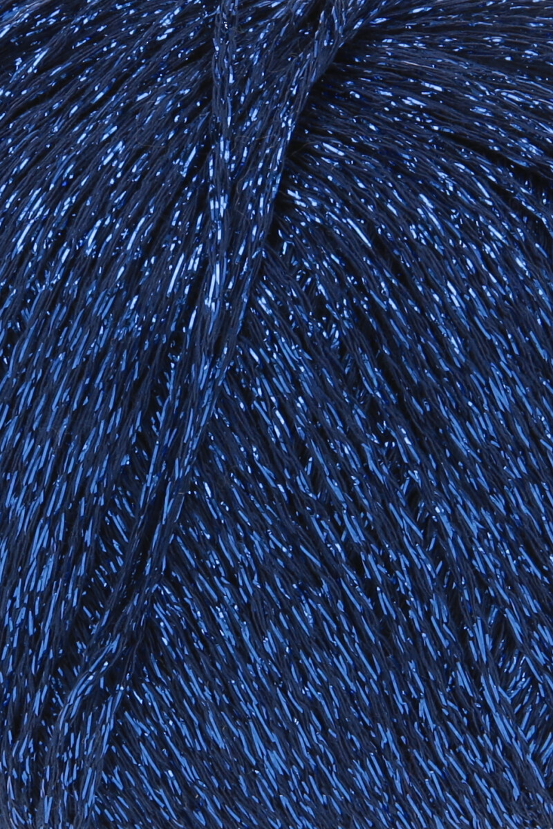 Lamé soft Lang Yarns - 25 - marine - gros plan de la matière