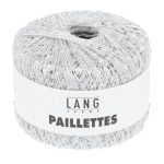 Paillettes Lang Yarns - 1 - blanc/argent