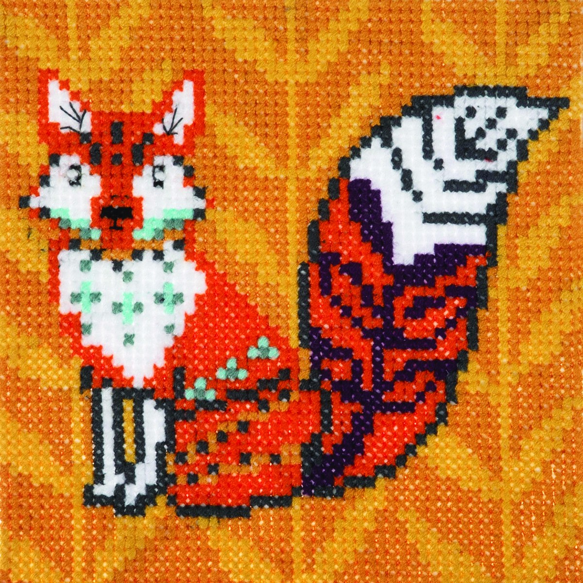 Mini kit points comptés Trimits coloris FOX