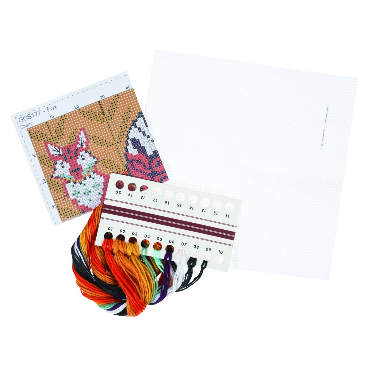 Mini kit points comptés Trimits coloris FOX