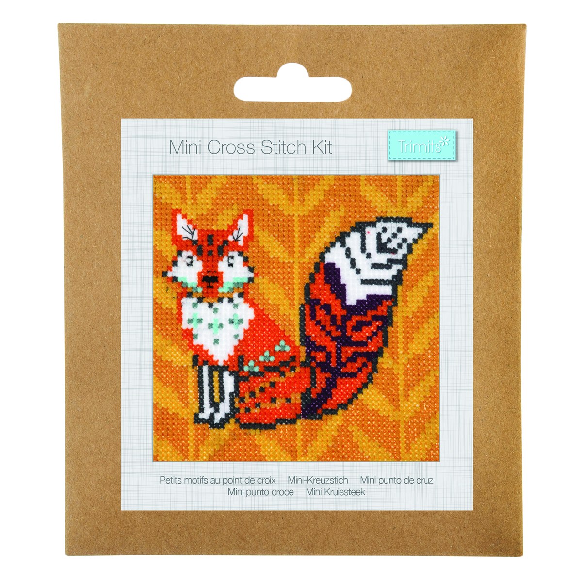Mini kit points comptés Trimits coloris FOX