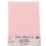 Toile Aida 5,5 points/cm 45x40cm Broderie Loisirs coloris 11