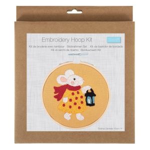 Kit broderie avec tambour 10 cm - Trimits Miss Mousse