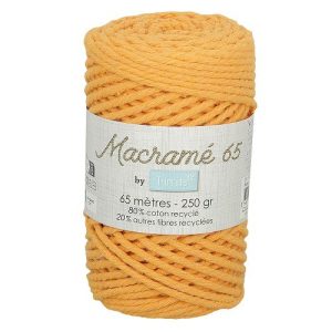 Cône 250 gr Macramé 65 m Care & Create - 104 - moutarde